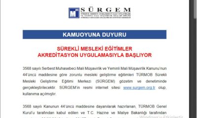 Sürekli Mesleki Eğitimler Akreditasyon Uygulamasıyla Başlıyor