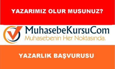 Yazarımız olur musunuz?