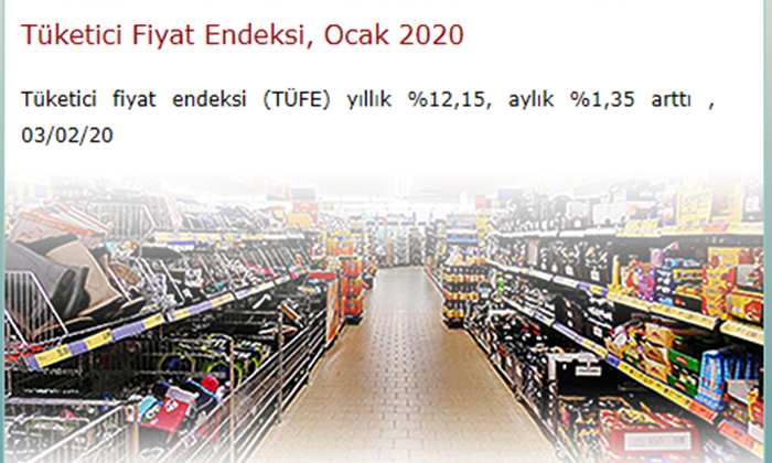 Enflasyon Rakamları Ocak 2020 – TÜFE-ÜFE