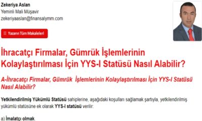 İhracatçı Firmalar, Gümrük İşlemlerinin Kolaylaştırılması İçin YYS-I Statüsü Nasıl Alabilir?