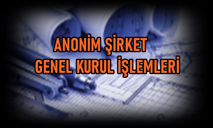 Anonim Şirket Genel Kurul İşlemi