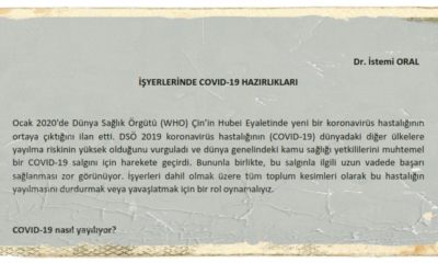İş yerlerinde Corona Virüs önlemleri
