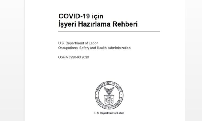 İşyelerinde covid-19 osha rehberi