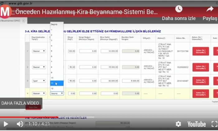Kira Beyannamesini nasıl dolduracaksınız
