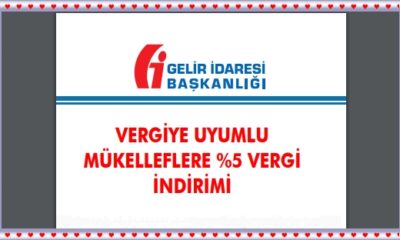 Vergiye Uyumlu Mükelleflere %5 Vergi İndirimi Broşürü Yayınlandı.