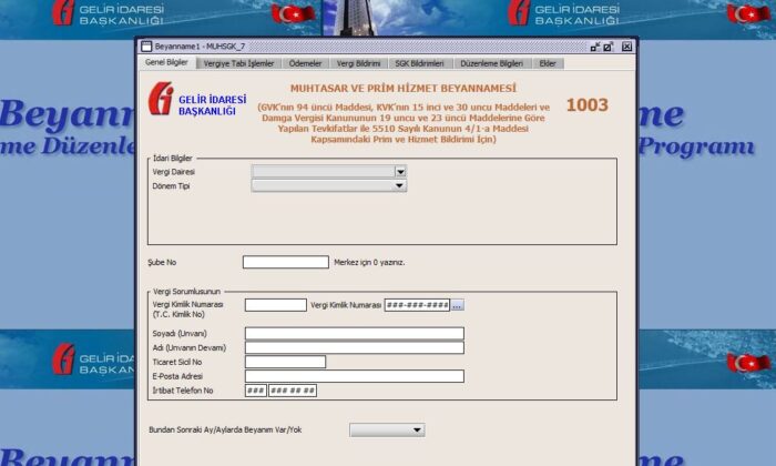 SGK Genel Yazı: Muhtasar ve Prim Hizmet Beyannamesi