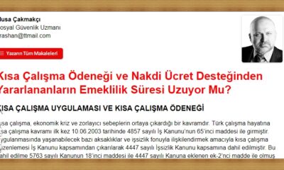 Kısa Çalışma Ödeneği ve Nakdi Ücret Desteğinden Yararlananların Emeklilik Süresi Uzuyor Mu?