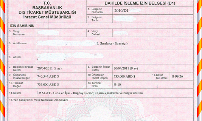 Dahilde işleme izin belgesini süresinde kapatamayanlar için yeni imkan getirildi