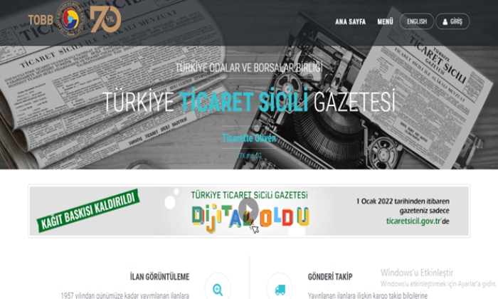 Ticaret Siciline Tescili İle Vergi Dairesine Bildirim Zorunluluğu Kaldırılan İşlemler