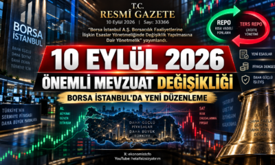10 Eylül 2026 –Merkezi takassız repo işlemlerine bildirim ve bloke şartı