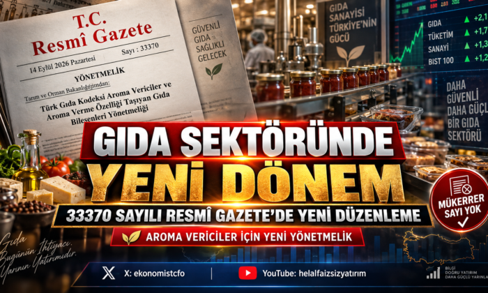 14 Eylül 2026 – Gıda sektörünü doğrudan etkileyen önemli bir düzenleme
